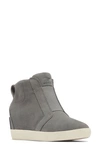 Sorel Out N About Wedge Bootie In Quarry/ Sea Salt