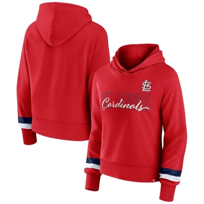 Fanatics Branded  Red St. Louis Cardinals Over Under Pullover Hoodie