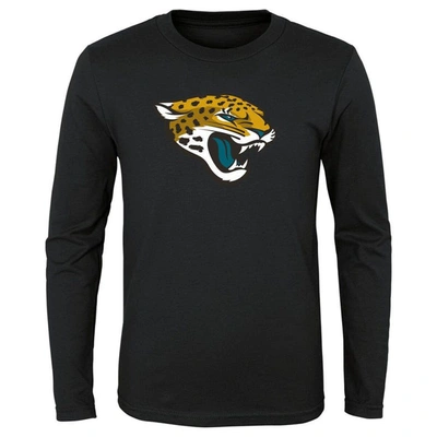 Outerstuff Kids' Youth Black Jacksonville Jaguars Primary Logo Long Sleeve T-shirt