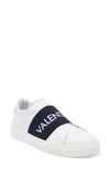 Valentino By Mario Valentino Zeus Slip-on Sneaker In White Blue
