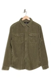 Buffalo Jeans Jeremias Corduroy Shirt Jacket In Army Green