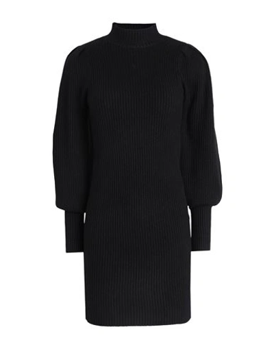 Only Woman Mini Dress Black Size L Viscose, Polyester, Polyamide