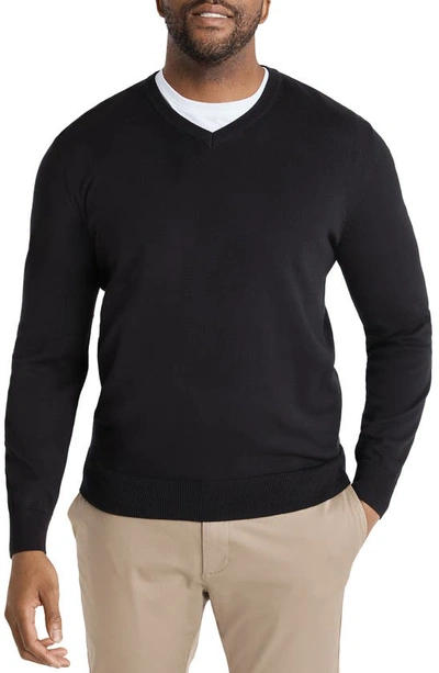 Johnny Bigg Essential V-neck Sweater In Black