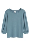 Caslon Cozy Knit Top In Blue Mirage