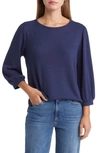 Caslon Cozy Knit Top In Navy Peacoat