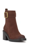 Vince Camuto Bembonie Bootie In Chocolate Suede