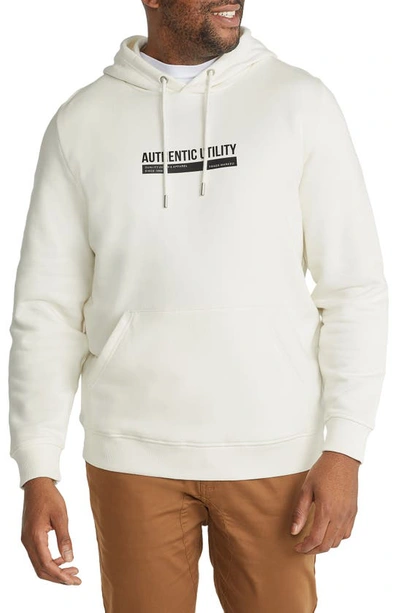 Johnny Bigg Authentic Utility Appliqué Hoodie In Ivory