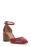 Vince Camuto Hendriy Ankle Strap Pump In Fire Whirl