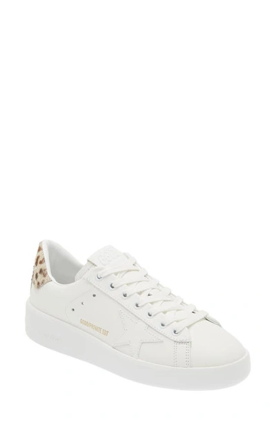 Golden Goose Purestar Private Edition Sneaker In White/leopard