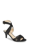 J. Reneé Soncino Strappy Sandal In Black Satin