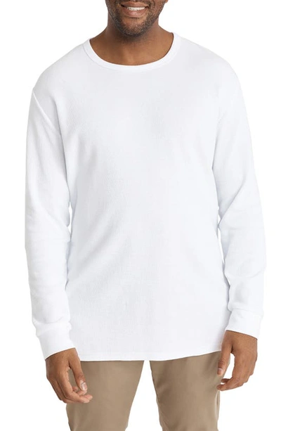 Johnny Bigg Waffle Crewneck T-shirt In White