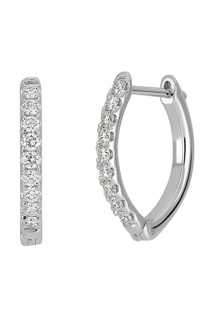 Bony Levy Audrey Diamond Hoop Earrings In 18k White Gold
