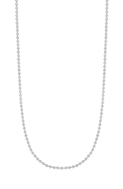 Bony Levy Monaco Diamond Tennis Necklace In 18k White Gold
