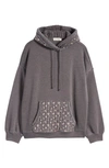 Lucky Brand Quilted Patchwork Hoodie In Black