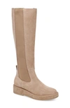 Dolce Vita Eamon Knee High Boot In Almond Suede