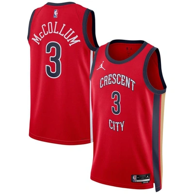 Jordan Brand Unisex  Cj Mccollum Red New Orleans Pelicans Swingman Jersey