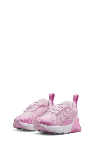 Nike Kids' Air Max 270 Sneaker In Pink Foam / White/ Pink Rise