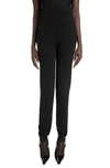 Saint Laurent High Waist Cashmere Joggers In Gris Chine
