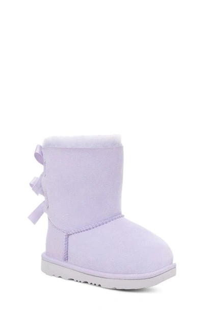 Ugg Kids' Bailey Bow Ii Water Resistant Genuine Shearling Boot In Sage Blossom