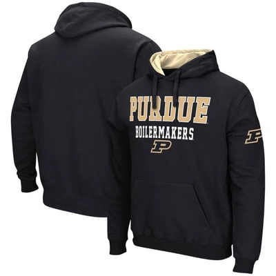 Colosseum Black Purdue Boilermakers Sunrise Pullover Hoodie