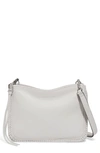 Aimee Kestenberg Famous Double Zip Leather Crossbody Bag In Vanilla Ice