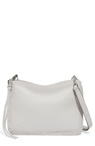 Aimee Kestenberg Famous Double Zip Leather Crossbody Bag In Vanilla Ice