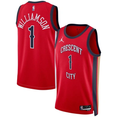 Jordan Brand Unisex  Zion Williamson Red New Orleans Pelicans Swingman Jersey