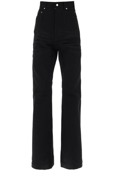 Rick Owens Bootcut Jeans In Black