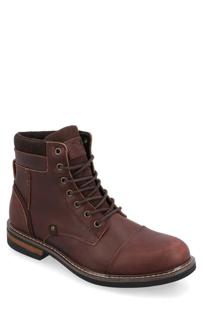 Territory Boots Yukon Cap Toe Ankle Boot In Mahogany