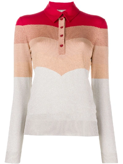 Bottega Veneta Striped Metallic Wool-blend Sweater In Neutrals