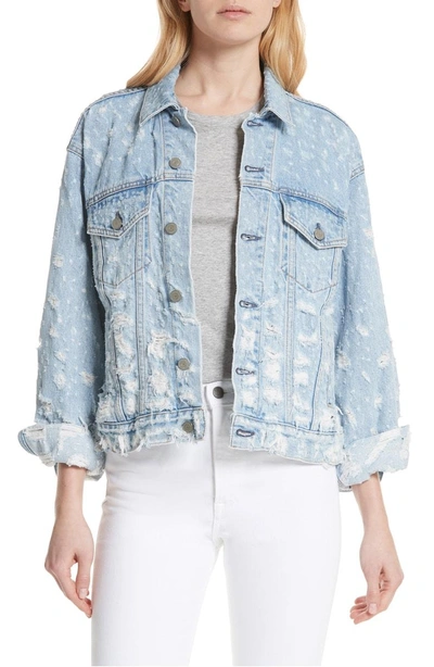 Grlfrnd Kim Boyfriend Denim Trucker Jacket In Ride Off ModeSens