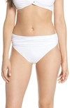 Tommy Bahama 'pearl' High Waist Bikini Bottoms In White