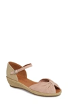 Gentle Souls By Kenneth Cole Lucille Espadrille Wedge Sandal In Nocolor