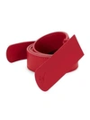 Giuseppe Zanotti Classic Leather Belt In Red