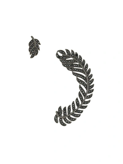 Federica Tosi 'leaf' Earrings - Black