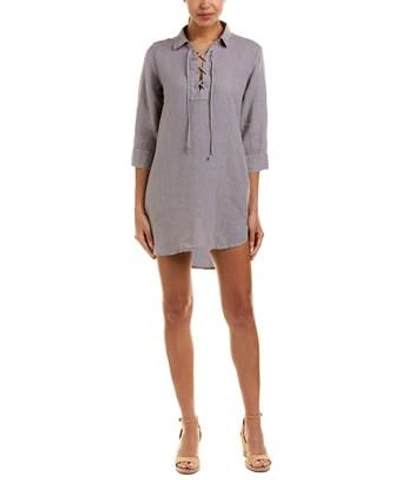 Allen Allen Linen Shirtdress In Nocolor