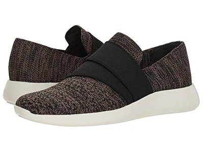 Vince Women's Aston Marled Knit Slip-on Sneakers In Taupe/black