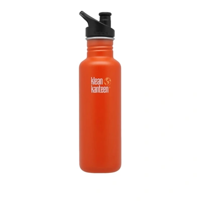 Klean Kanteen Classic Single Wall Sport 3.0 Bottle In Orange