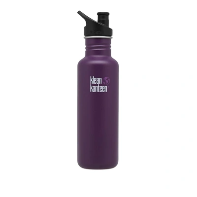 Klean Kanteen Classic Single Wall Sport 3.0 Bottle In Purple