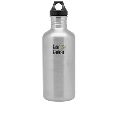 Klean Kanteen Classic Single Wall Loop Bottle In Silver