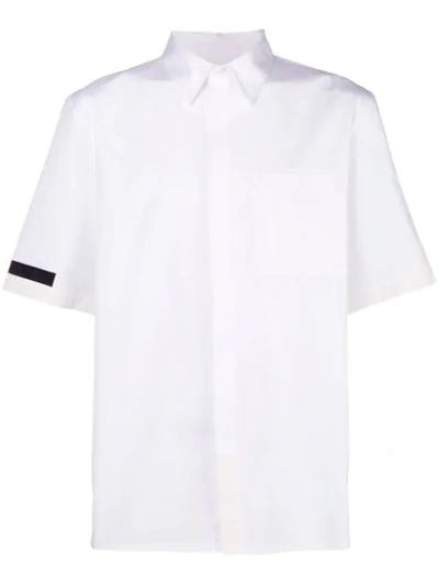Helmut Lang Seam-stitched Pocket Shirt In White