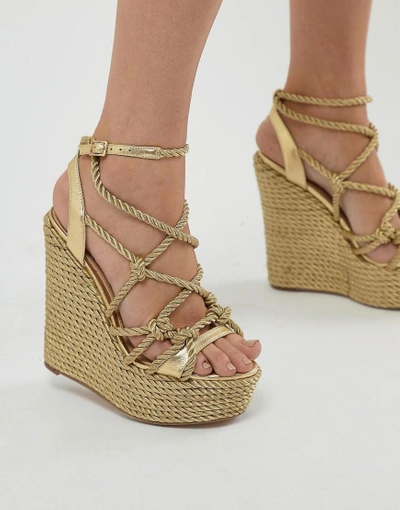 Kurt Geiger Notty Wedge-gold