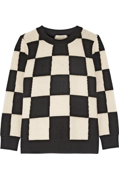 Marc Jacobs Woman Checked Cashmere Sweater White