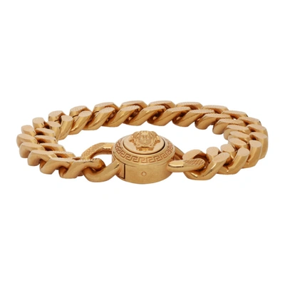 Versace Gold Large Chain Medusa Bracelet