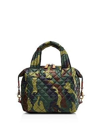 Mz Wallace Small Sutton Bag In Green/gold