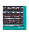 Paul Smith Floral Pocket Square In Navy/teal