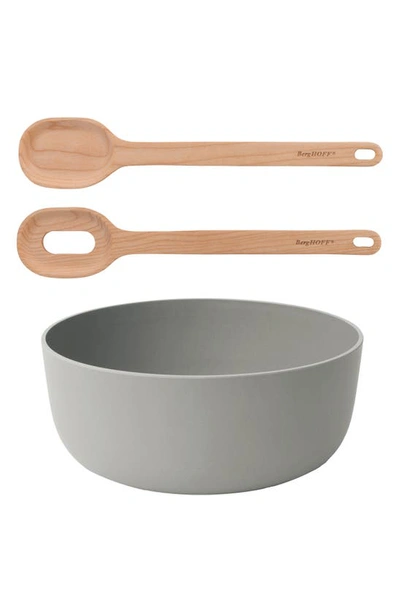 Berghoff Leo 5pc Salad Set Bowl Boar In Brown