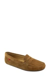 Marc Joseph New York Naples Penny Loafer In Cognac Suede