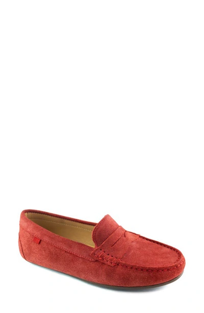 Marc Joseph New York Naples Penny Loafer In Red Suede