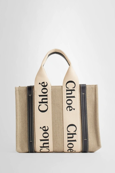 Chloé Woman Beige Tote Bags